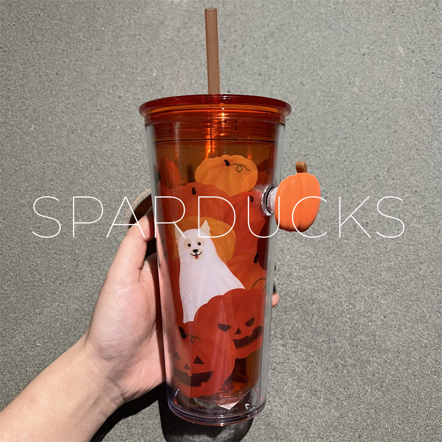 16oz HK Halloween Pumpkin Cold Cup