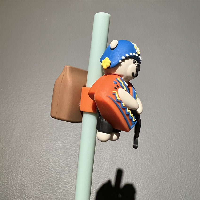 7mm Cute Straw Topper *Latin Bearista