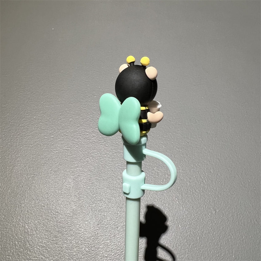 7mm Cute Straw Topper *Busy Bee