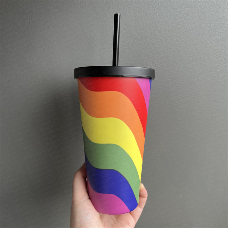 19oz China Rainbow Stainless Tumbler