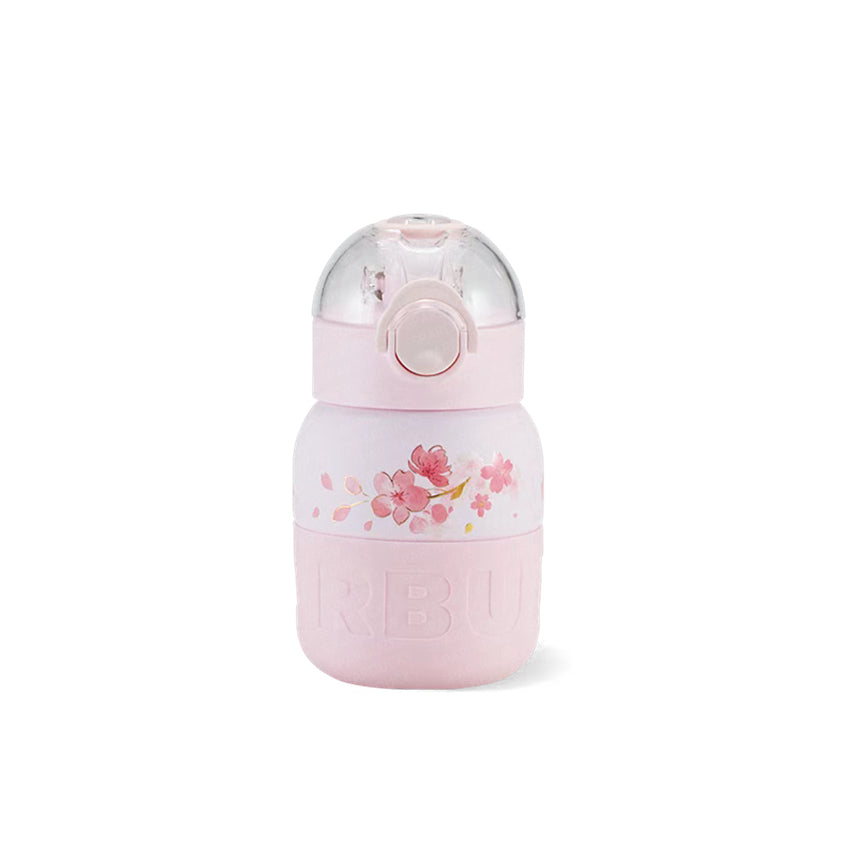 12oz China Pink Sakura SS bottle with Bag