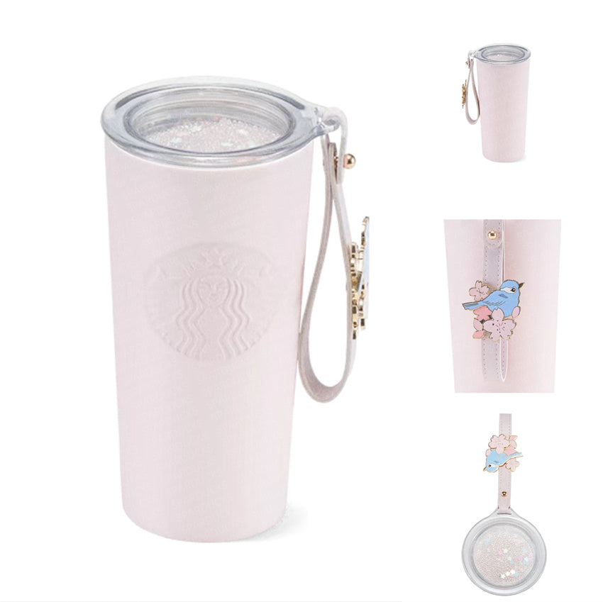 12oz China Pink Sakura Stainless Steel Tumbler