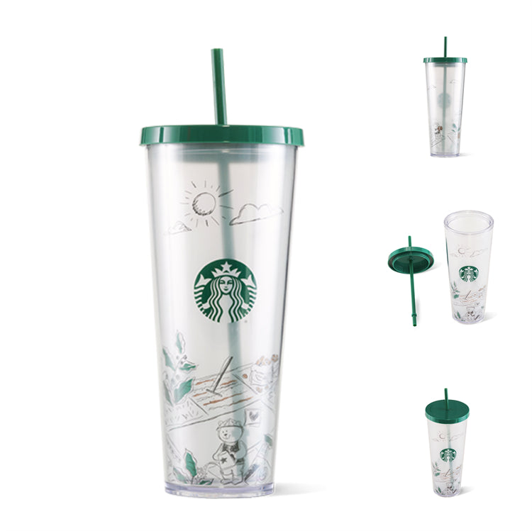 24oz China 2022 Coffee Planting Cold Cup