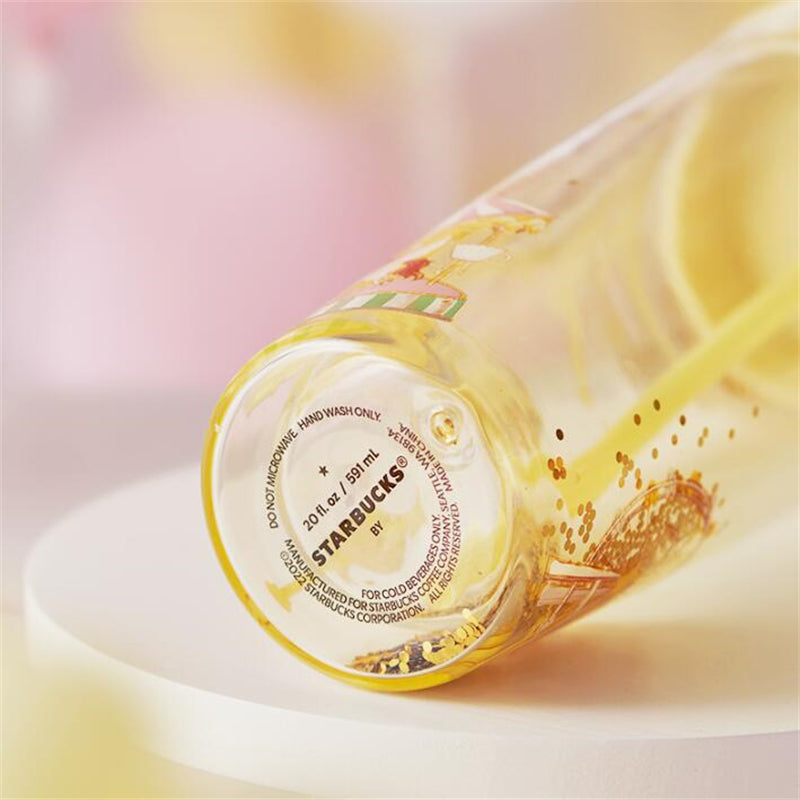 20oz China Carousel Double Wall Glass