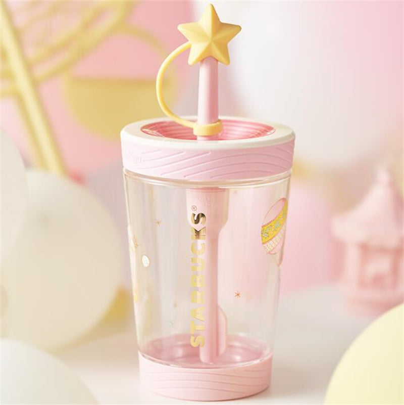 18oz China Pink Balloon Contigo Tumbler With Straw