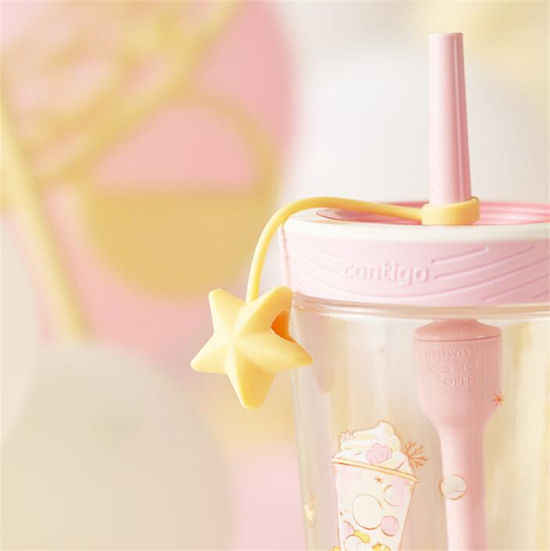 18oz China Pink Balloon Contigo Tumbler With Straw
