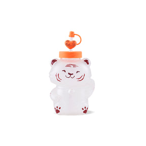 24oz China Tiger Glass Bottle with Straw