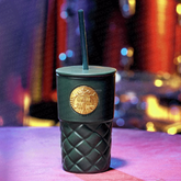 16oz China 2021 Green Ceramic Starw Tumbler
