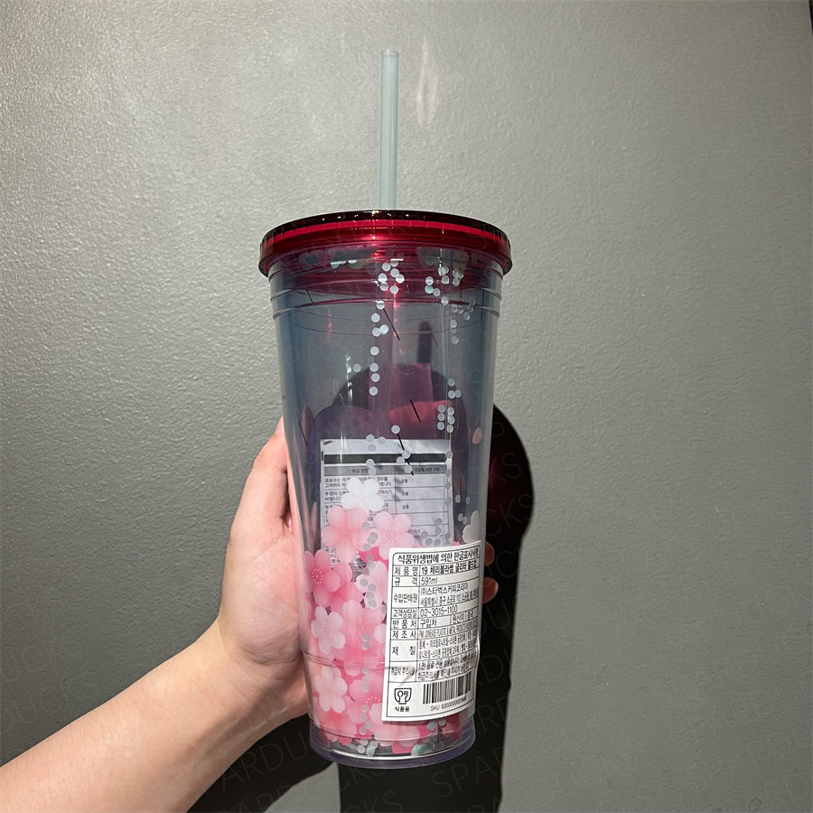 20oz Korea 2019 Sakura Plastic Tumbler HTF