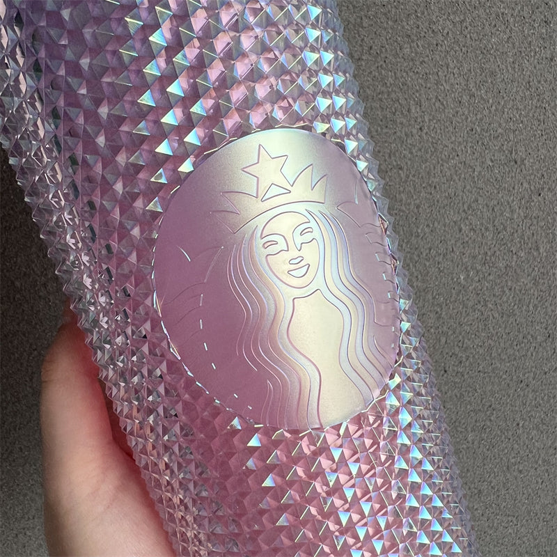 24oz Korea Pinkbeam Sakura Studded Cold Cup