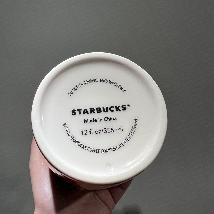 12oz Beijing Double Wall Ceramic Tumbler