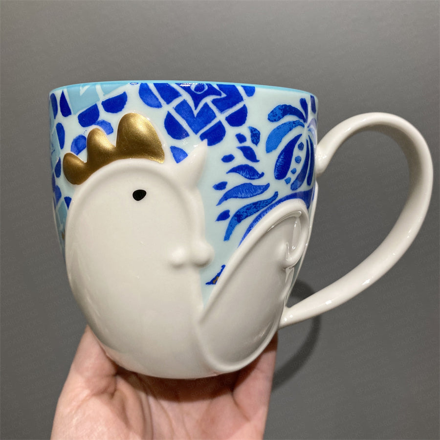 Tumblr Starbucks Reserve 2017 Édition Limitée - Céramique Blanc Crème - Tigre Forêt Tropicale - 10 Oz
