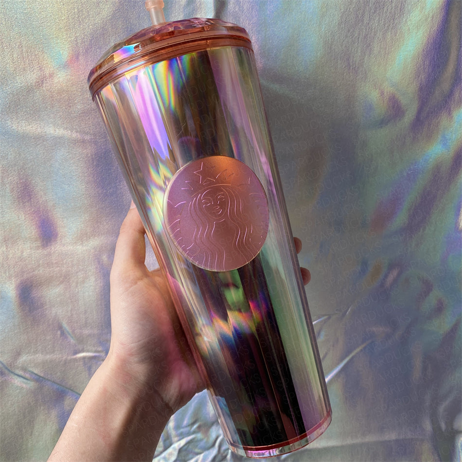 24oz China Pale Rose Gold Dome Tumbler