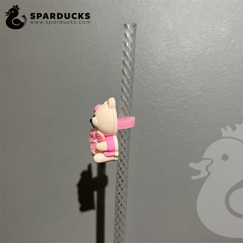 7mm Cute Straw Topper *Sakura Bearista