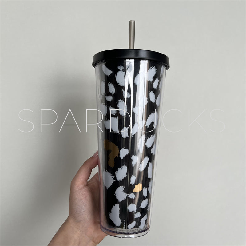 24oz Indonesia Black White Cold Cup