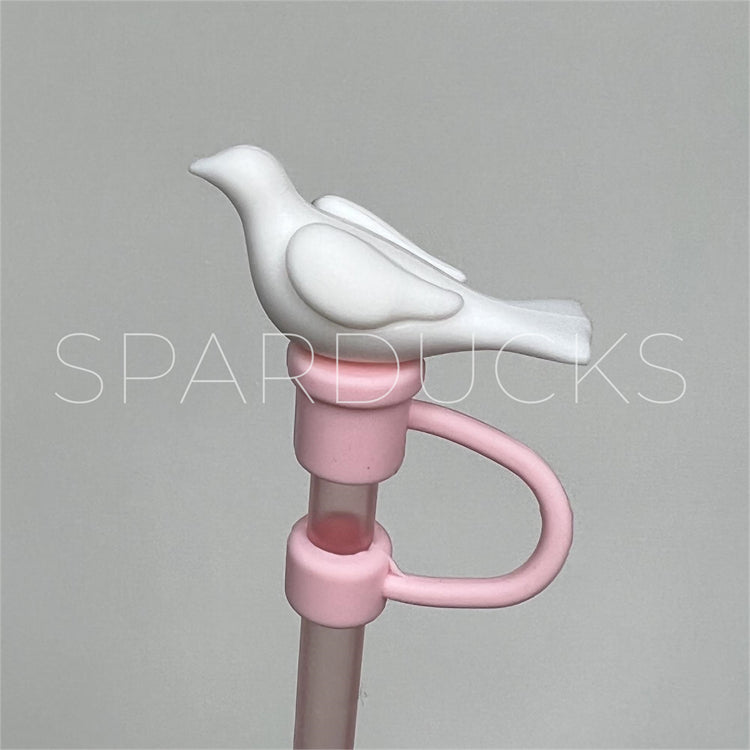 7mm Cute Straw Topper *Pink Dove