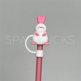 7mm Cute Straw Topper *Pink Ears