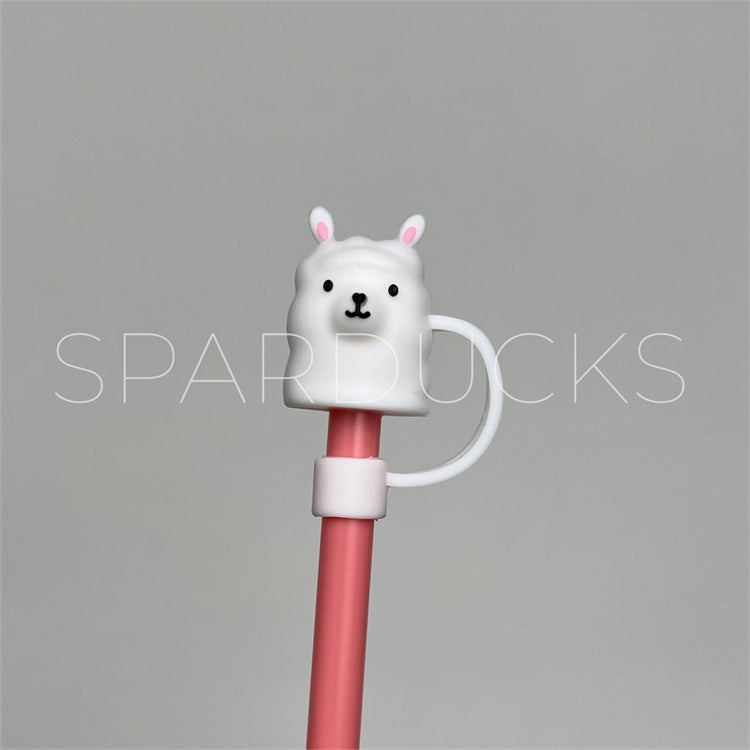 7mm Cute Straw Topper *Alpaca