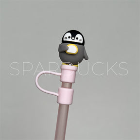 7mm Cute Straw Topper *Penguin