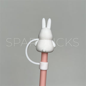 7mm Cute Straw Topper *Fat Rabbit