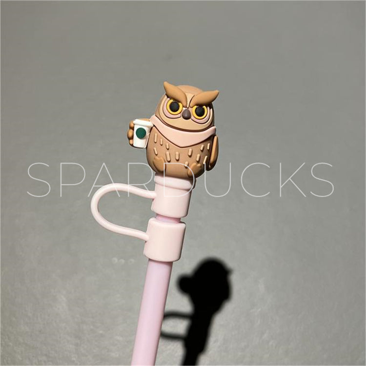 7mm Cute Straw Topper *Owl