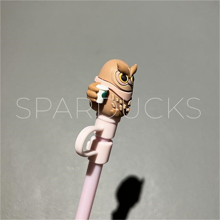 7mm Cute Straw Topper *Owl