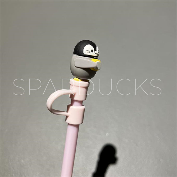 7mm Cute Straw Topper *Penguin