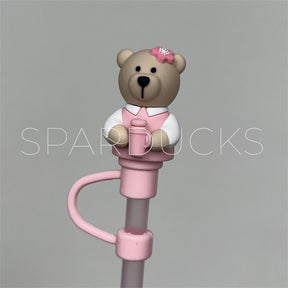 7mm Cute Straw Topper *Sakura Bear