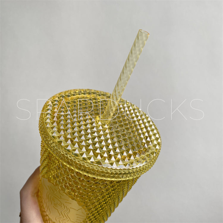 16oz Japan Yellow Studded Cold Cup