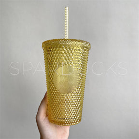 16oz Japan Yellow Studded Cold Cup