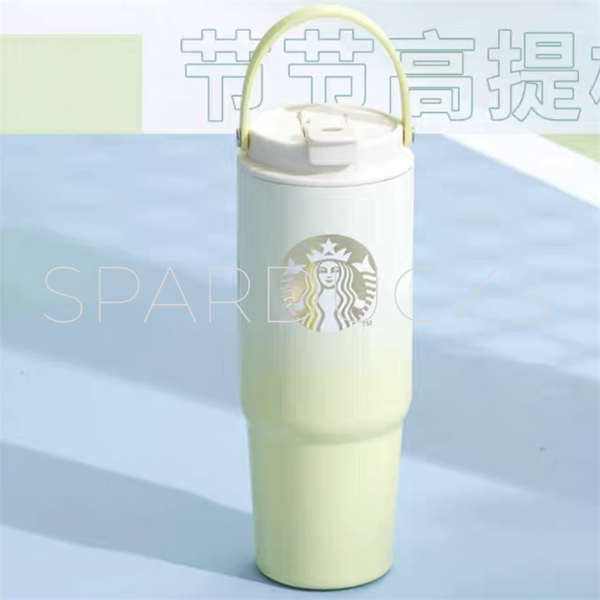 28oz China SS Grandient Green Tumbler