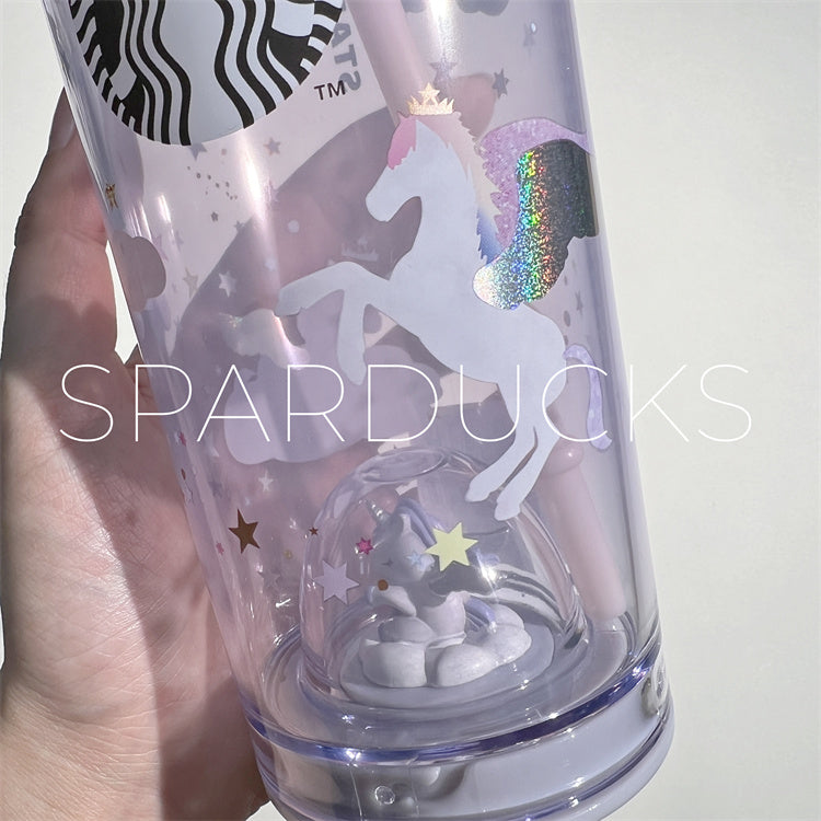 18oz Thai/HK Unicorn Plastic Cup