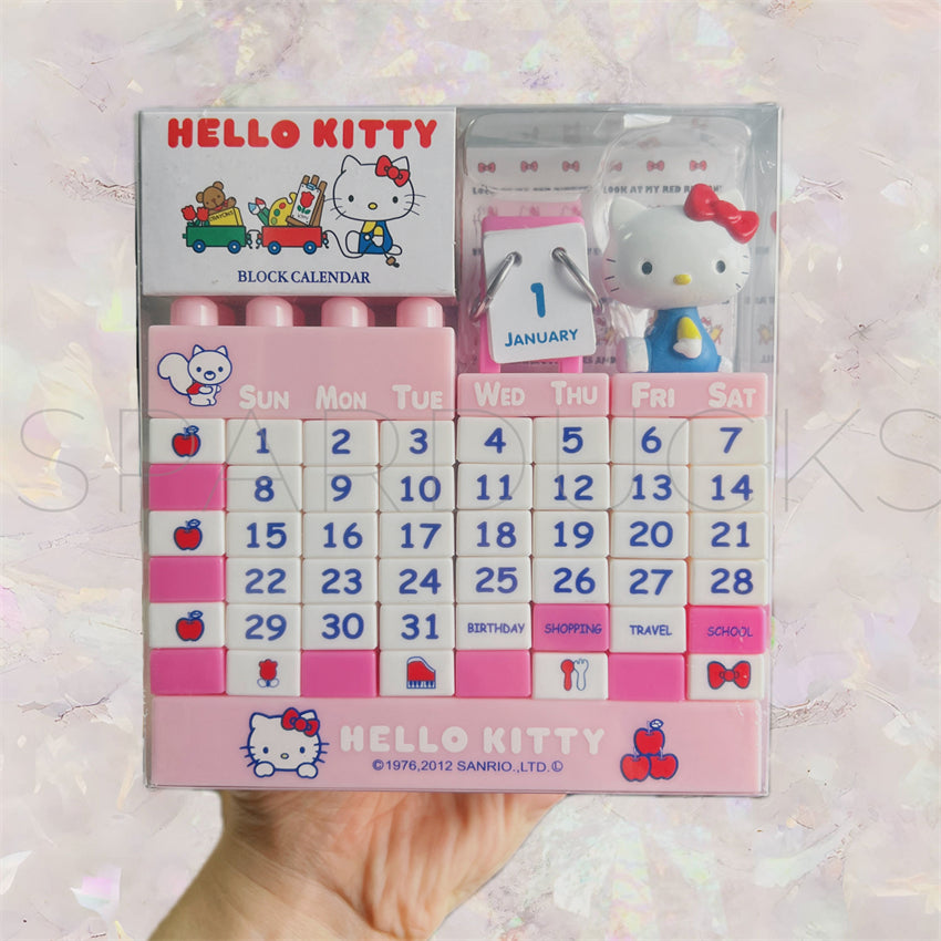 Pink HelloKitty Block Calendar