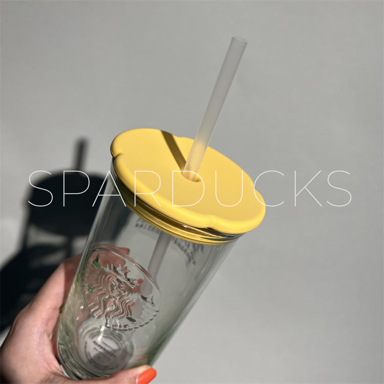 16oz Mexico Recycled Glass with Straw Topper – SPARDUCKS