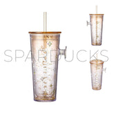 16oz Korea Holiday Glam Gold Pophandle Cup