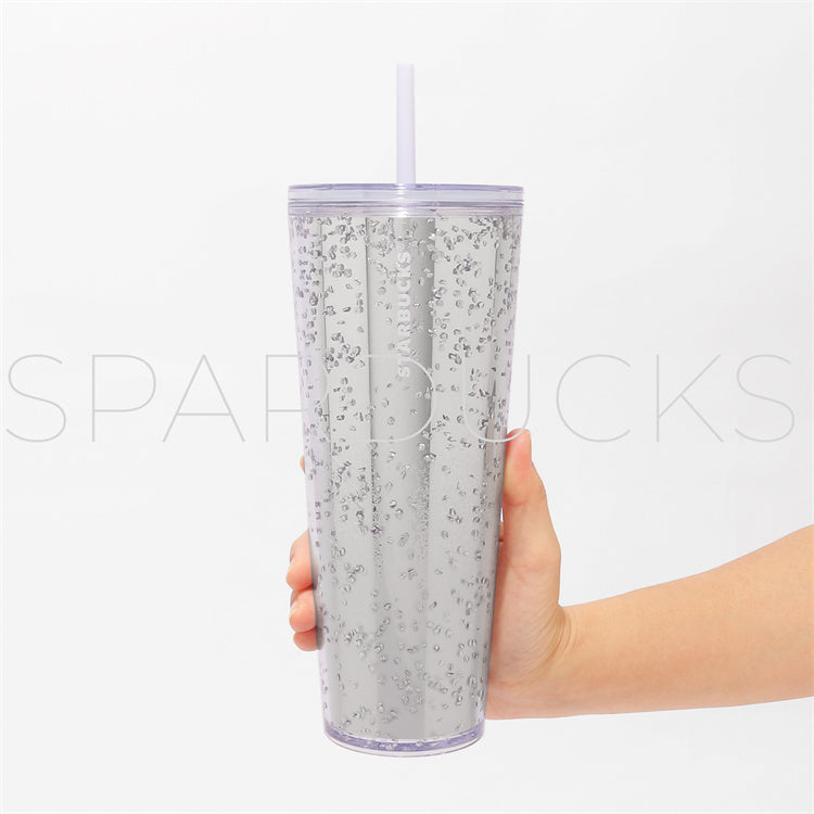 24oz Japan Holiday Wish Silver Glitter Cup