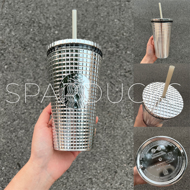 16oz China White Stainless Steel Straw Cup – SPARDUCKS