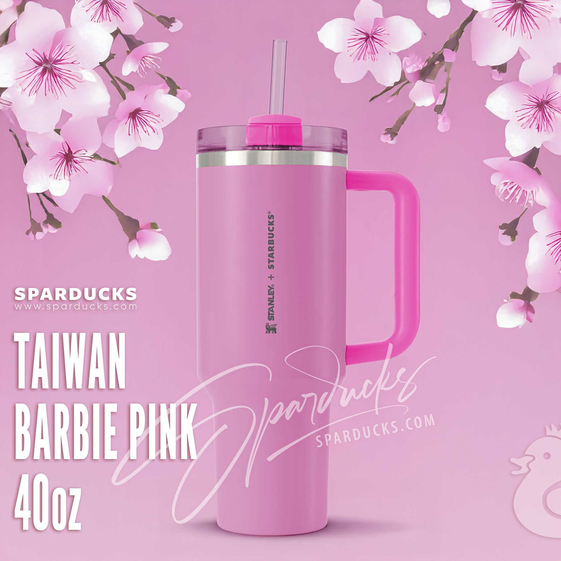 40oz Taiwan Barbie Pink Stanley Cup