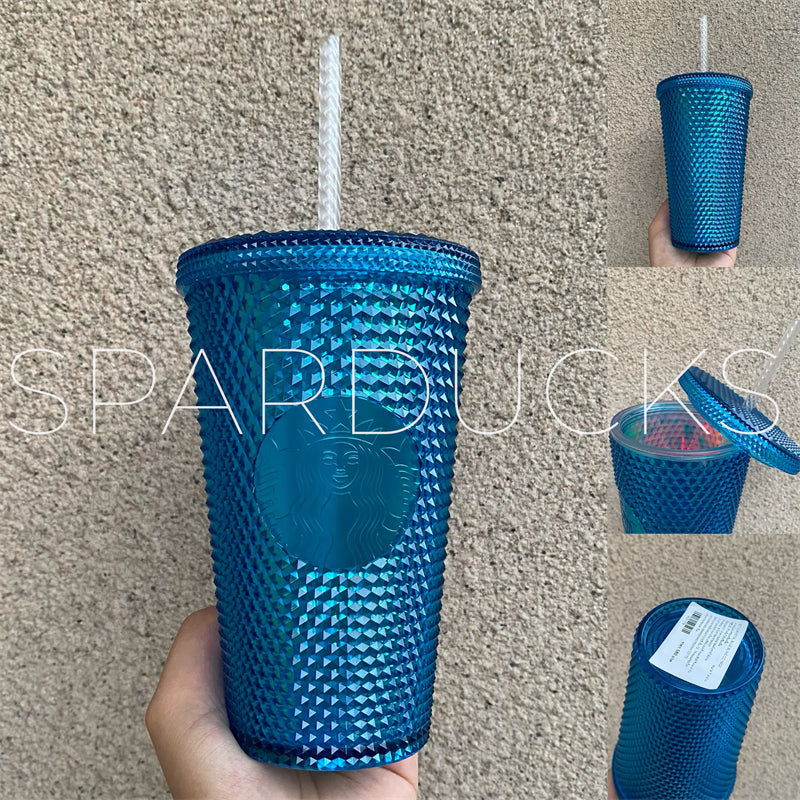 16oz Thailand Bling Blue Studded Cup