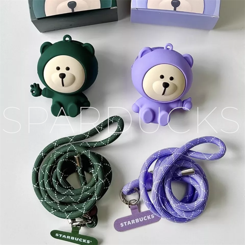 Lanyard Chain Earphone Bear Bag