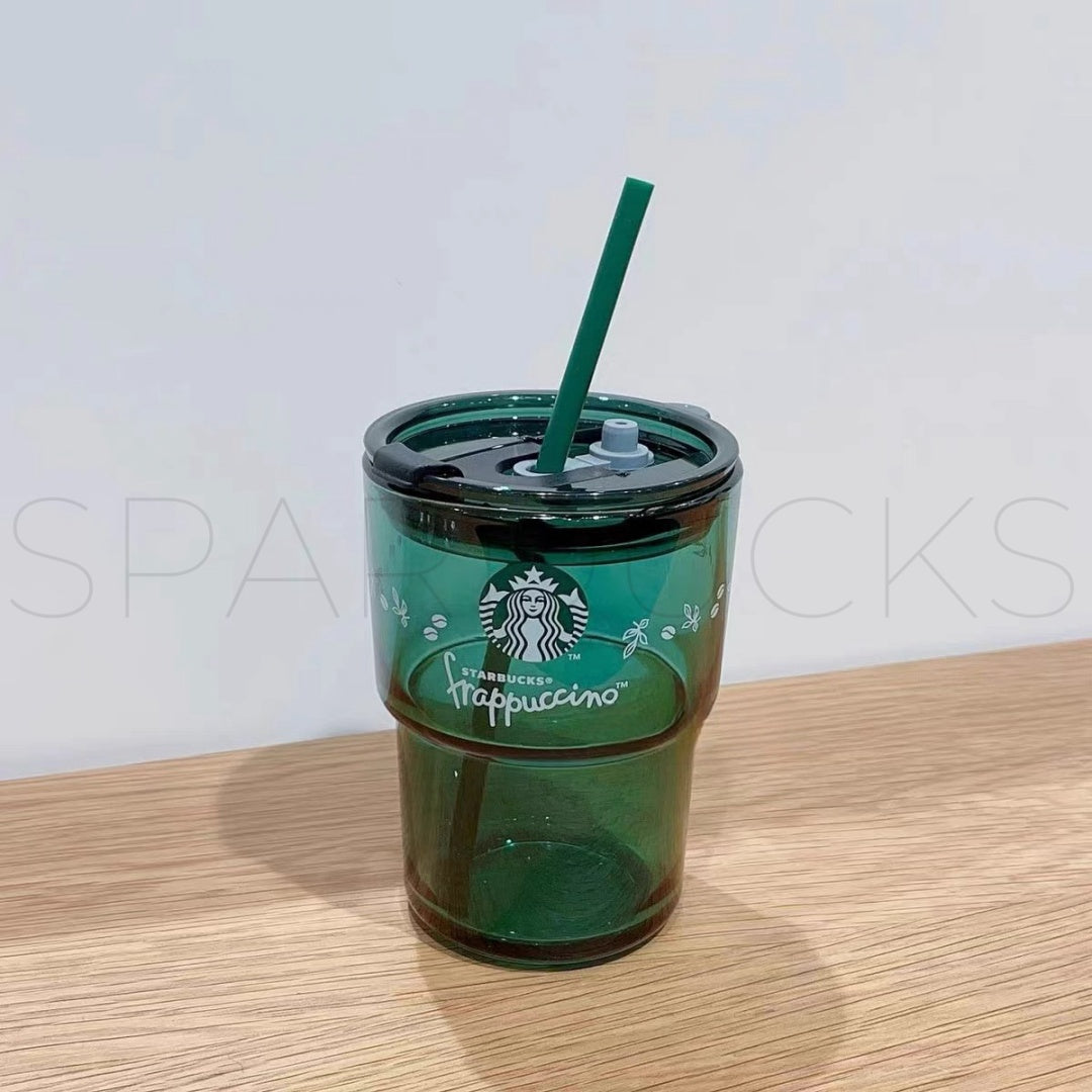 12oz Frappuccino Glass With Straw