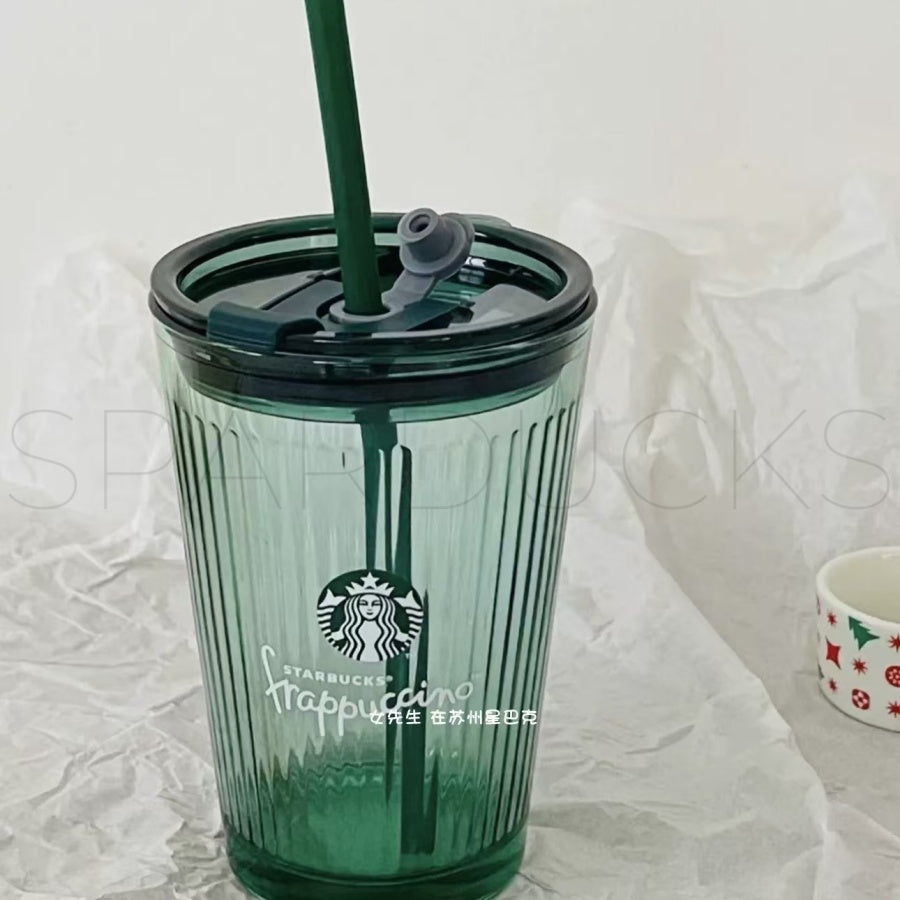 12oz Frappuccino Glass With Straw