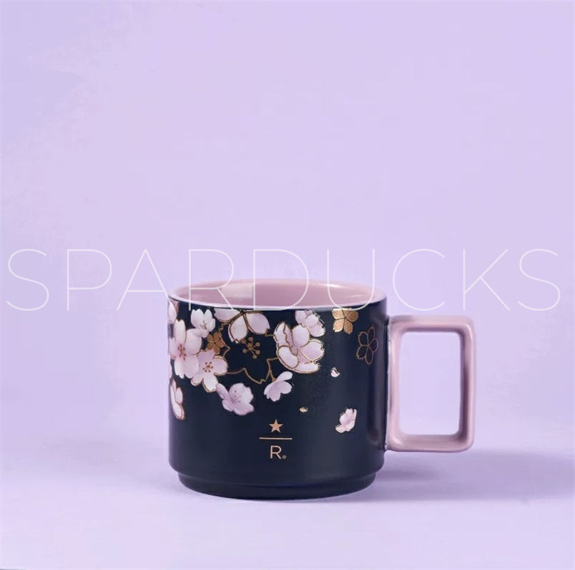 Starbucks Japan 2025 SAKURA 2nd Edition Evening Cherry Trees Tumbler Mug - Beige - Original