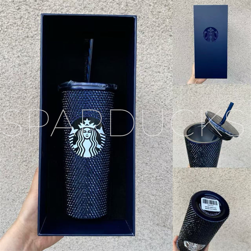 16oz Thai Blue Rhinestone Tumbler