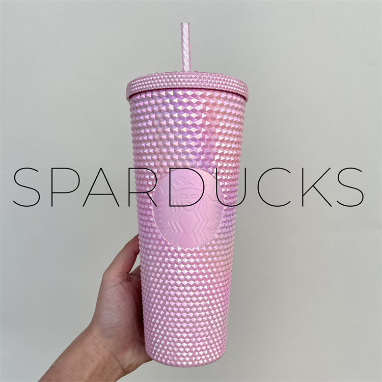 24oz Thailand Baby Blue Bling Studded Cold Cup – SPARDUCKS