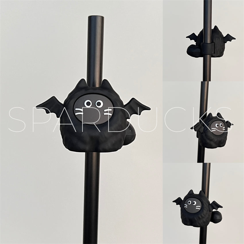 7mm Cute Straw Topper *Bat