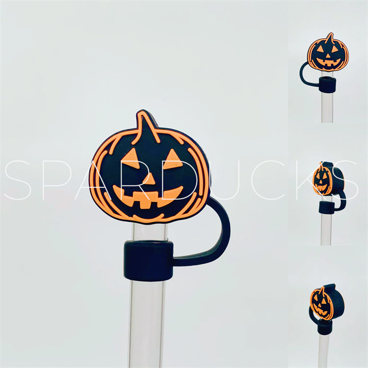 10mm Stanley Straw Topper*Halloween Black Pumpkin