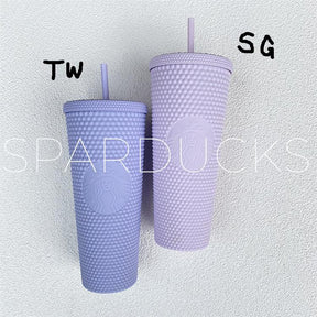 24oz Singapore Matte Purple Studded Cup