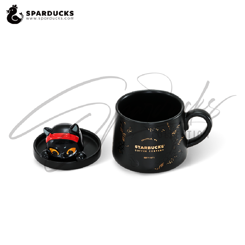 13oz Halloween Black Cat Mug