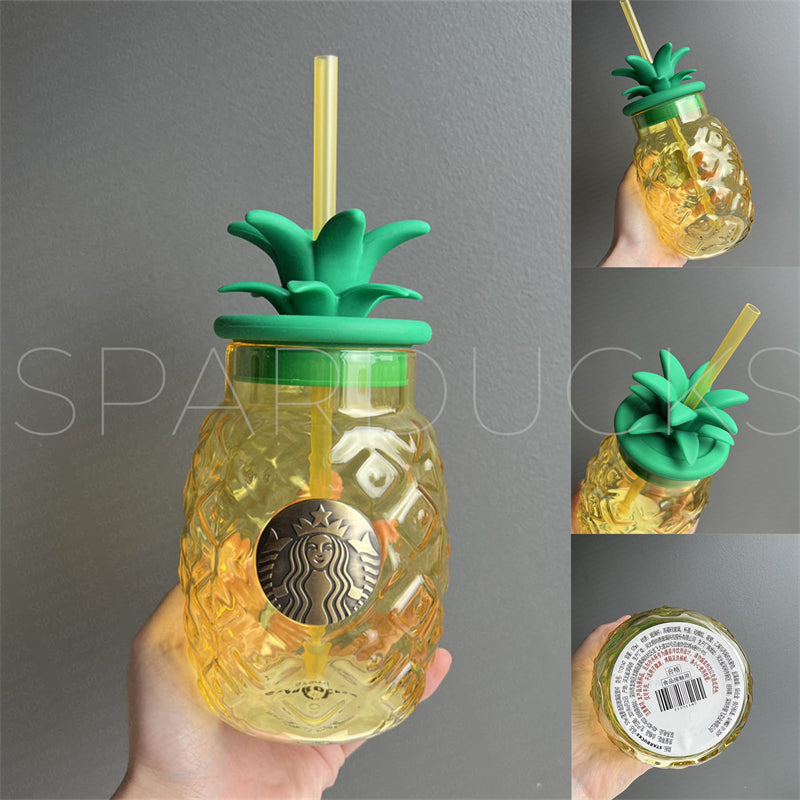 20oz China Pineapple Glass with DEFECTS